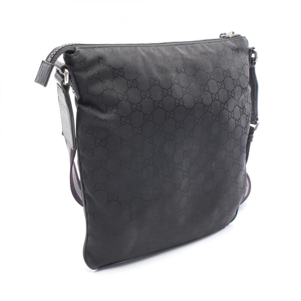Gucci GG Shoulder Bag Leather Black